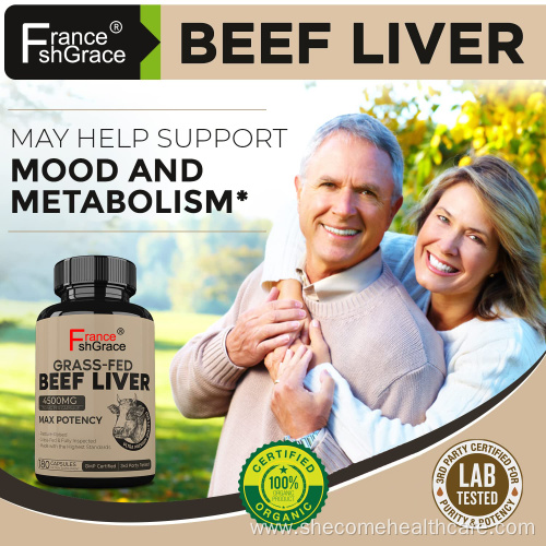 Grass Fed Promotes healthy heart Beef Liver Capsules